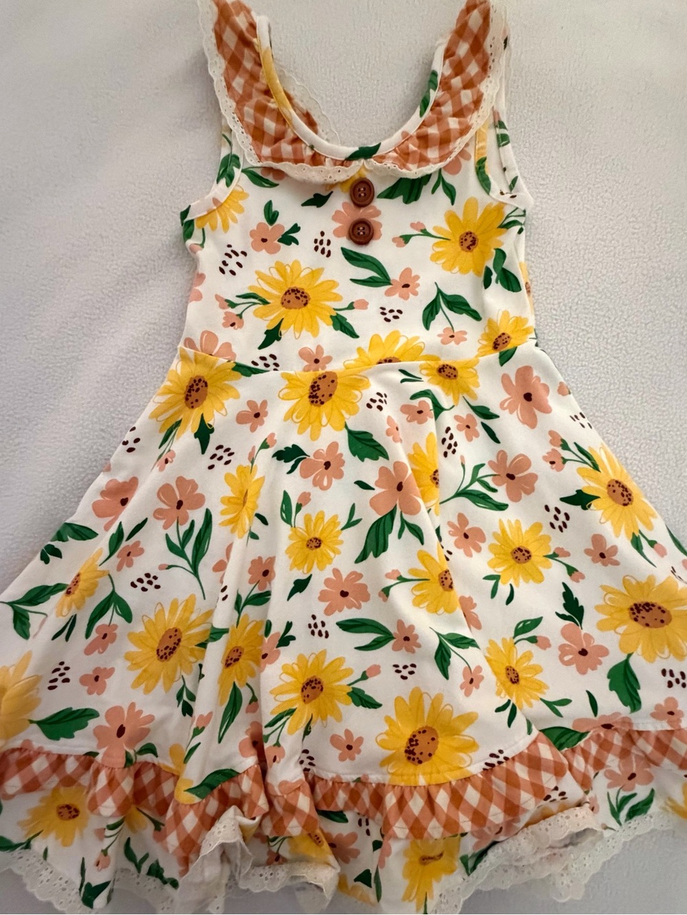 Eleanor Rose Fall Floral Sunflower Everly Dress